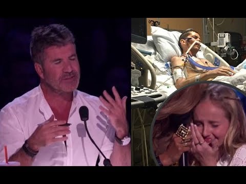 Evie Clair: Simon Cowell CHOKES UP While Her Sick Dad Watches Her Sing From The Hospital | AGT 2017