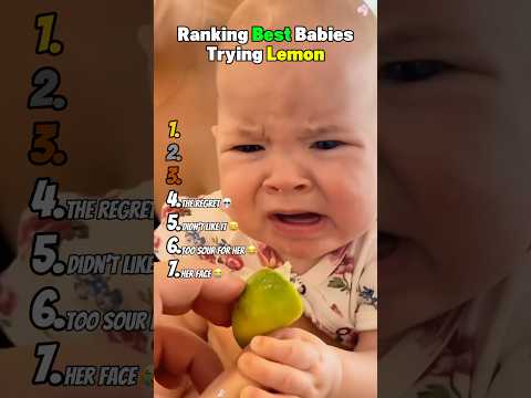 赤ちゃんがレモンに挑戦！笑顔とキュートな瞬間をランキングで紹介 サムネイル