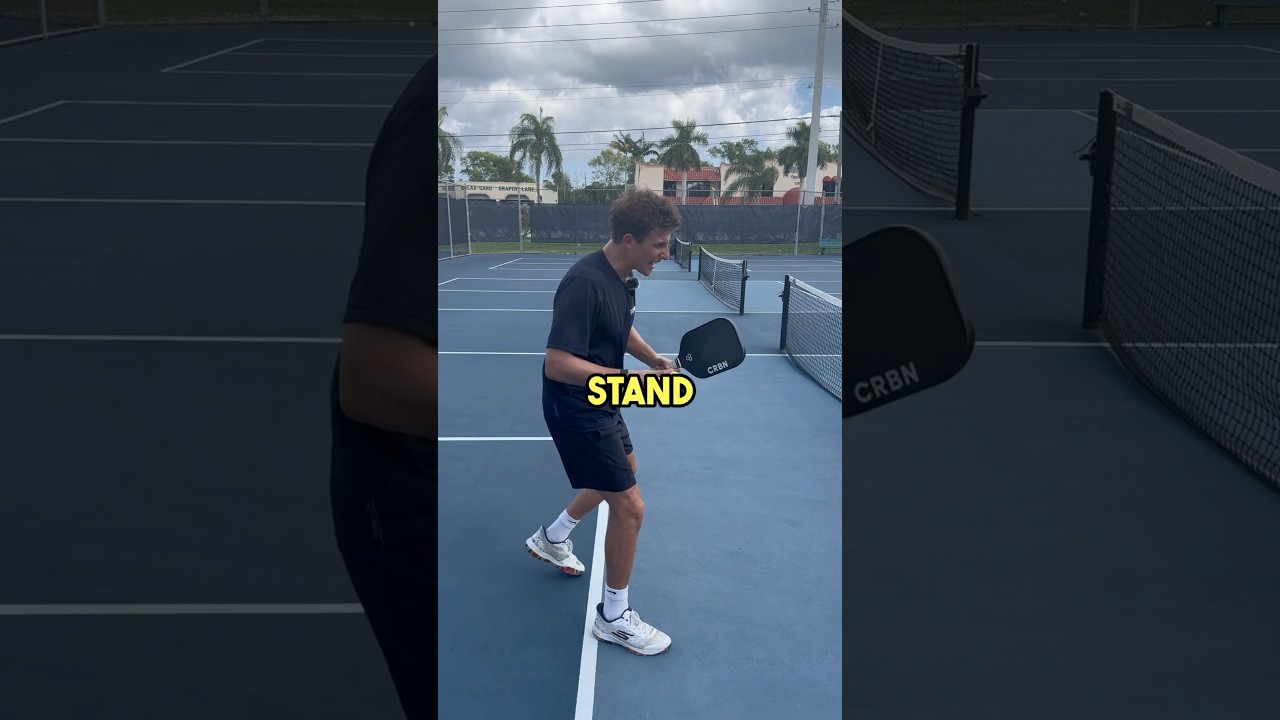 Rule for when you CAN or CANNOT step in the kitchen in Pickleball! #pickleball #pickleballtip