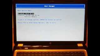 How To Boot an HP Pavilion G7 Laptop 