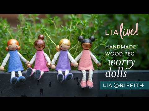 DIY Wood Peg Worry Dolls | We're Here For You Wednesday