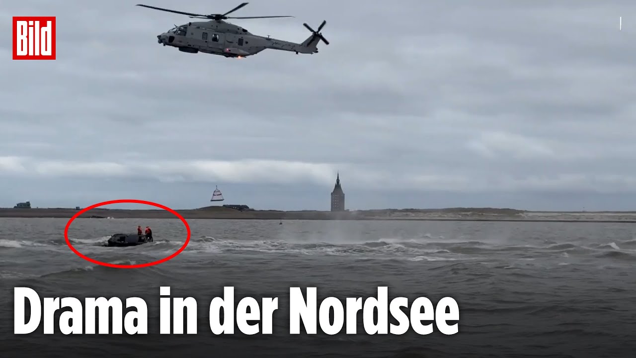 Nordsee: Marineflieger retten zwei Männer aus Seenot