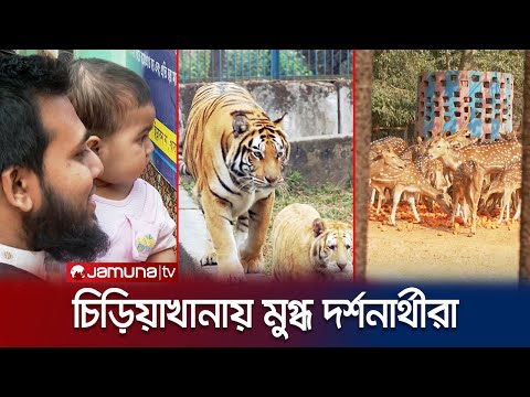 চিড়িয়াখানায় প্রাণীদের দেখে আনন্দময় সময় কাটে দর্শনার্থীদের | Mirpur Zoo | Jamuna TV