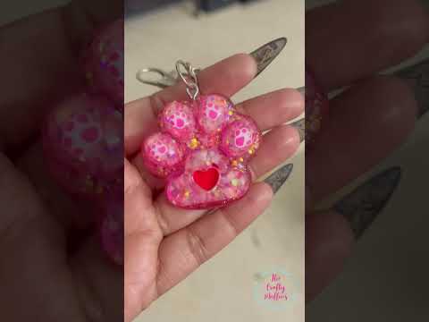 Resin paw #keychain #resinart #handmade