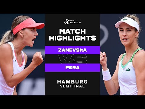 Maryna Zanevska vs. Bernarda Pera | 2022 Hamburg Semifinal | WTA Match Highlights