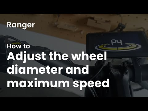 How to adjust the wheel diameter and maximum speed for the Ranger | cyrusher sports #quicktips