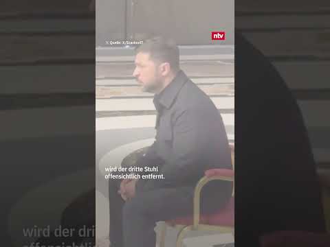 Dritter Stuhl bei Treffen von Trump und Selenskyj sorgt für Spekulationen | #ntv
