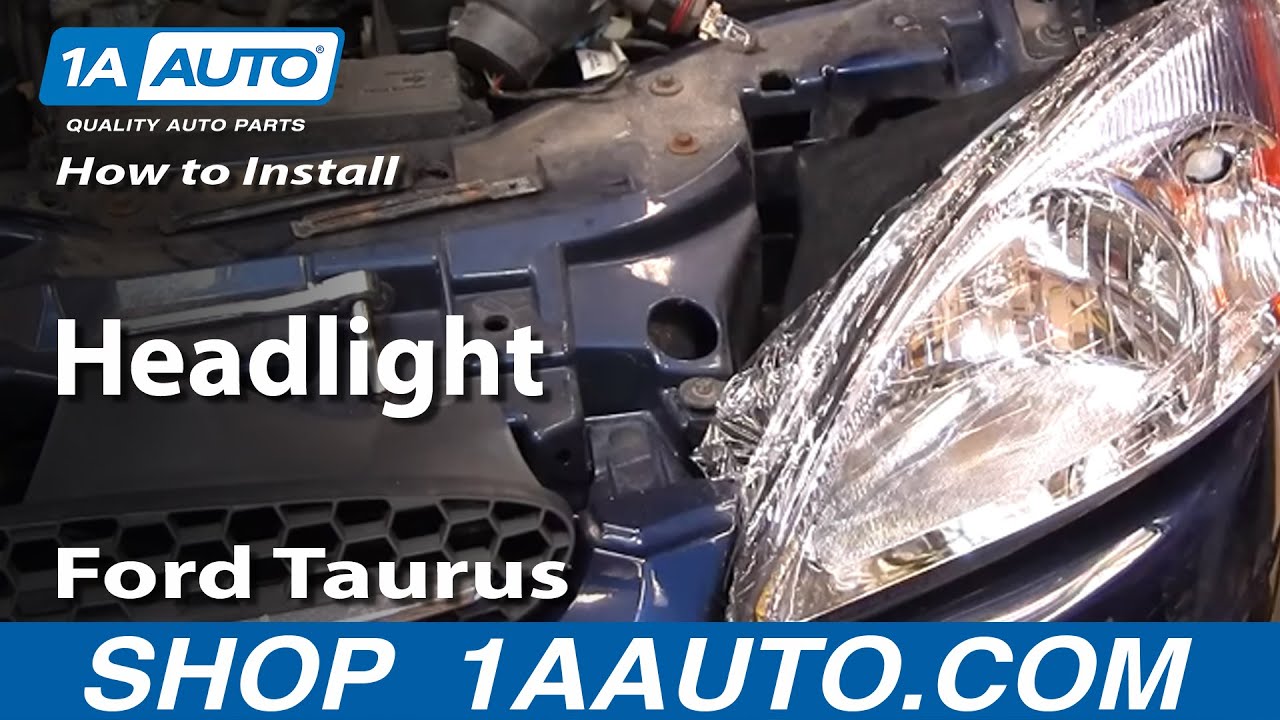 How To Install Replace Headlight Ford Taurus 00-07 1AAuto ... 2003 mercury sable fuse diagram 