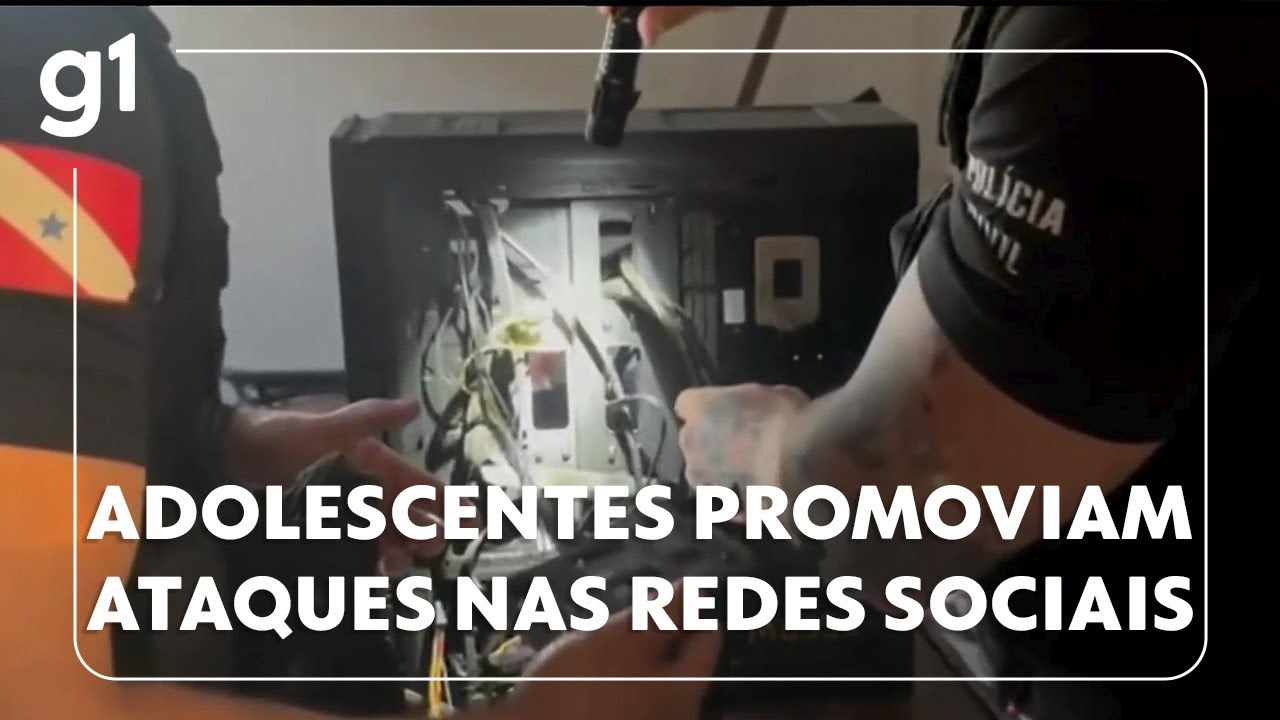 Polícia apreende adolescentes que promoviam ataques nas redes sociais