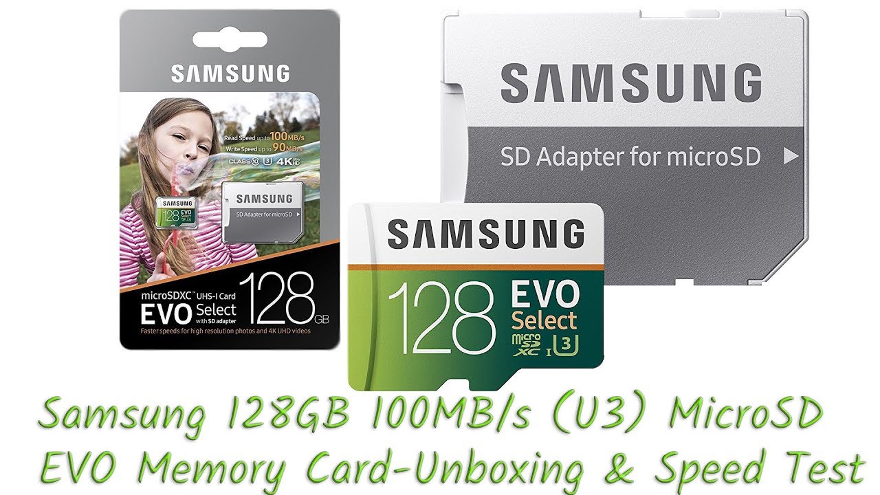 video Samsung Micro SD XC EVO 128GB