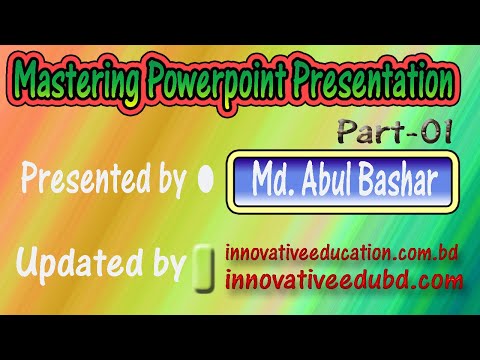 Mastering Power-point Presentation Class-one Bangla tutorial