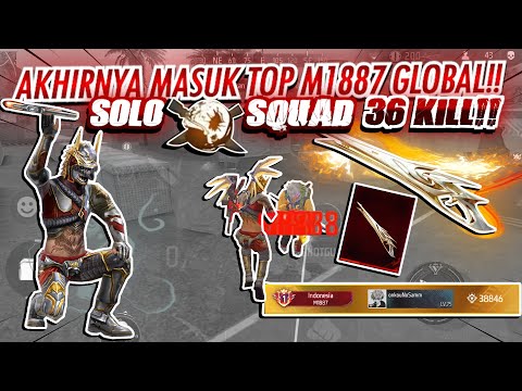 AKHIRNYA PERFORMA GUA BALIK🥺 36 KILL SOLO VS SQUAD MASUK TOP GLOBAL M1887!!