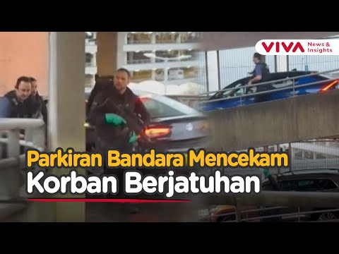 Polisi Bersenjata Keliling Gedung Cari Pelaku Kejahatan di Parkiran Bandara