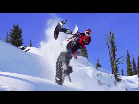 Ronnie Renner Snow Biking in Canadian Backcountry 