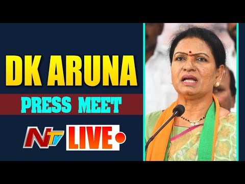 Live: BJP leader DK Aruna Press Meet, Strong Counter to KCR
