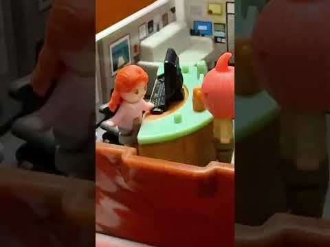 Polly Pockets! 💕✨this one takes the cake The Office edition with Dwight and his iconic pumpkin head