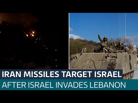 Iran launches missile barrage into Israel after Israeli invasion of Lebanon | ITV News