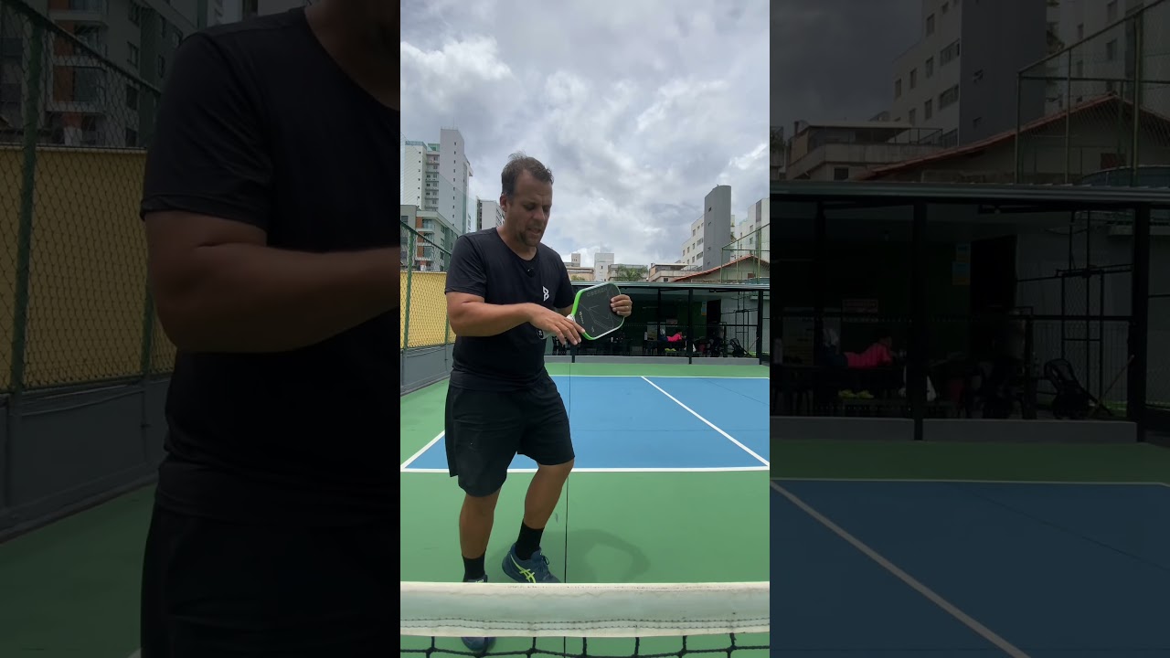 Pare de jogar pickleball segurando a raquete igual a uma frigideira. #pickleballbh