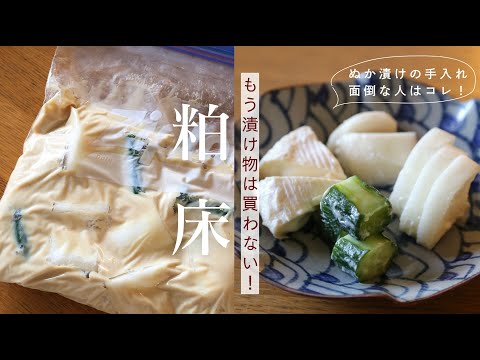 【腸活】ぬか漬け超え！酒粕で作る粕床の作り方&活用レシピ3品【酒粕レシピ】