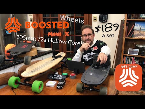 Boosted 105’s Hollow Cores 72a Wheels - Unbox and Testing - Andrew Penman EBoard Reviews Vlog No.182