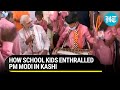 Watch: PM Modi's candid moments with school kids in Varanasi