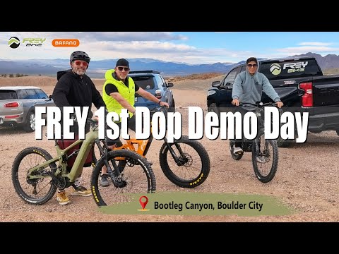 Frey 1st DOP Demo Day at Bootleg Canyon has concluded successfully. #freybike#bafang#emtb#freydop2.0