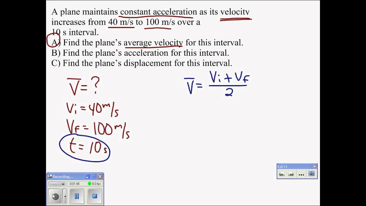 Calculate Average Velocity - Shefalitayal