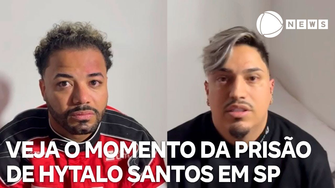 Veja o momento em que a prisão de Hytalo Santos é anunciada