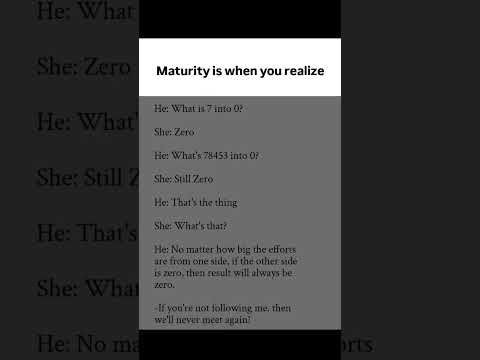 "Maturity Hits You When You Realize These Things" #psychology facts