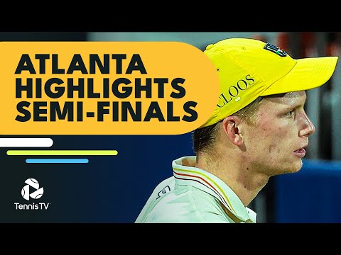 Jenson Brooksby v Frances Tiafoe; Alex De Minaur v Ilya Ivashka | Atlanta 2022 Semi-Final Highlights