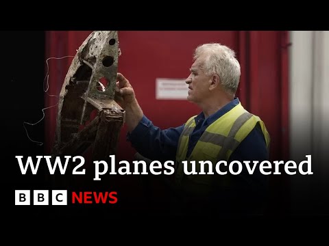 Ukraine finds British WW2 Hurricane planes outside Kyiv - BBC News
