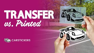 The Difference Between Printed and Transfer Stickers