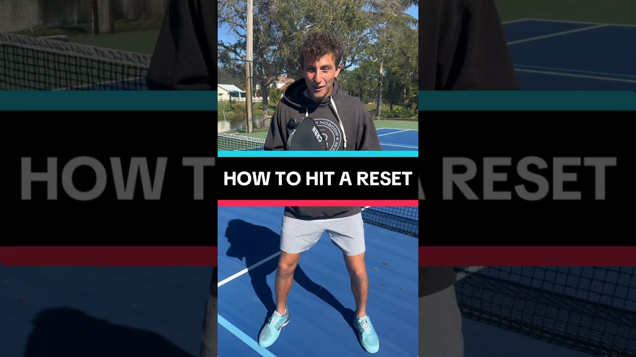 How to hit a RESET in Pickleball in under 60 seconds! #pickleball #pickleballtips #shorts