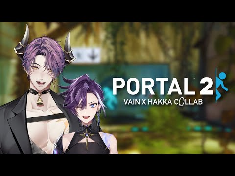 【PORTAL 2】2 GUYS, BOTH PURPLE, HAVE HORNS & 2 HOLES. PORTAL 2 w/@InVainYT ! ! !