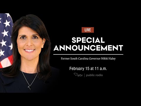 screenshot of youtube video titled Nikki Haley Presidential Run Livestream Announcement