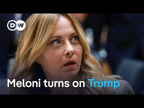 Italy's Meloni fires back after Trump says she 'begged' for photo | DW News