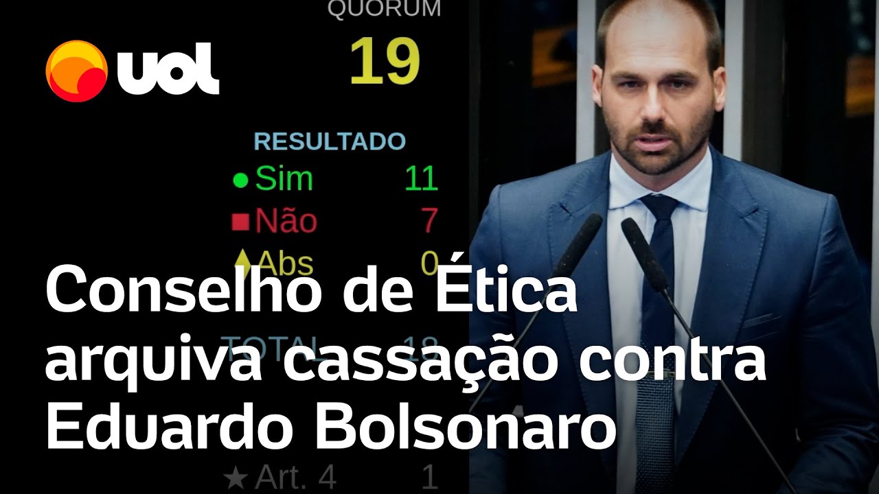 Conselho de Ética arquiva processo de cassação contra Eduardo Bolsonaro por 11 votos a 7