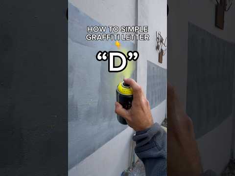 How to simple Letter “D” 👈 #howto #graffiti #D