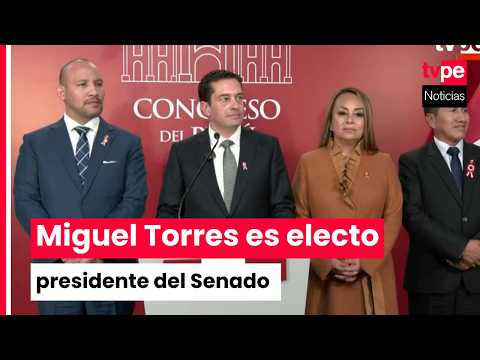 Miguel Torres es electo presidente del Senado para el período 2026-2027