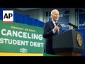 Americans are split on Bidens student loan work, even those with debt, new AP-NORC poll finds