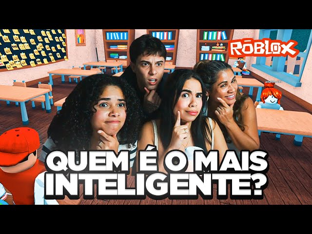 TESTE DE INTELIGÊNCIA COM MINHA FAMÍLIA NO ROBLOX