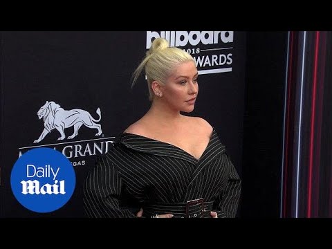 She means business! Christina Aguilera arrives at Billboards - Daily Mail