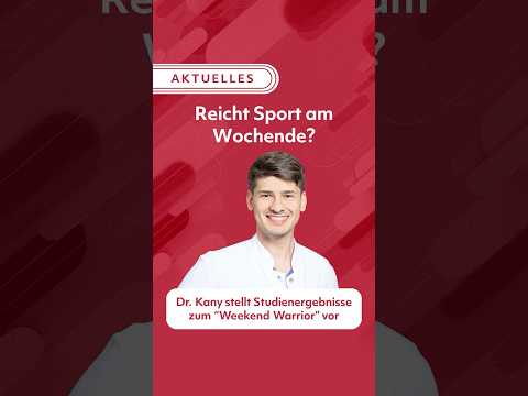 🏃‍♀️ Weekend Warriors: Reicht Sport nur am Wochenende?