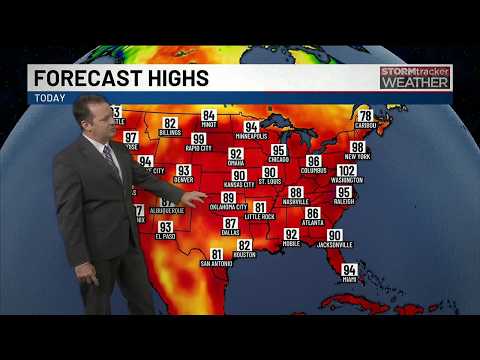 Hot weather returns as rain chances decrease