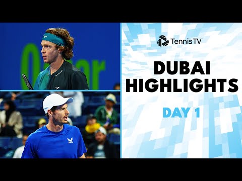 Murray Faces Shapovalov; Rublev, Hurkacz & More In Action | Dubai 2024 Day 1 Highlights