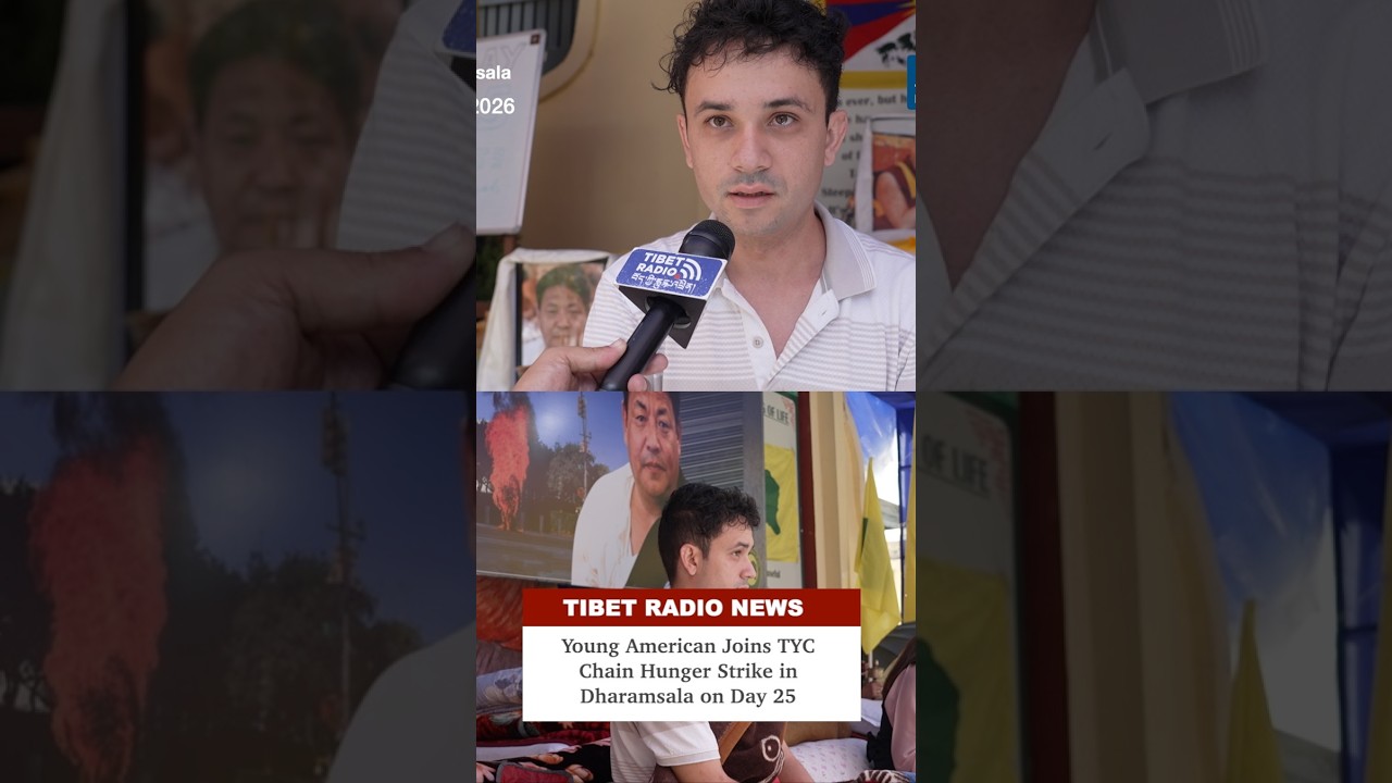 Young American Joins TYC Chain Hunger Strike in Dharamsala on Day 25