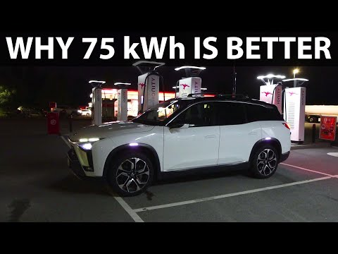 Nio ES8 75 kWh range and charging test