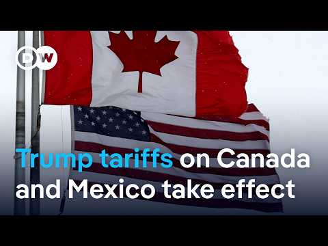 Markets tumble as US slaps tariffs on Canada, Mexico | DW News