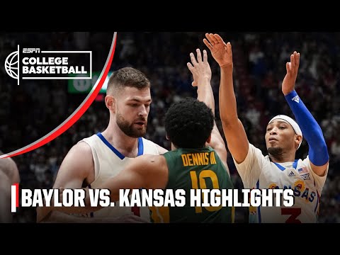Baylor Bears vs. Kansas Jayhawks | Full Game Highlights | ESPN College Basketball video clip