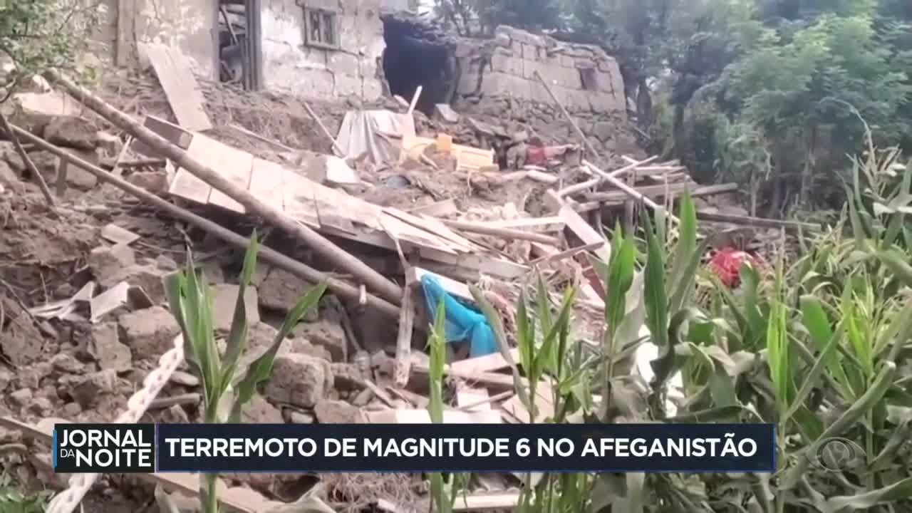 Terremoto de magnitude 6 atinge o Afeganistão